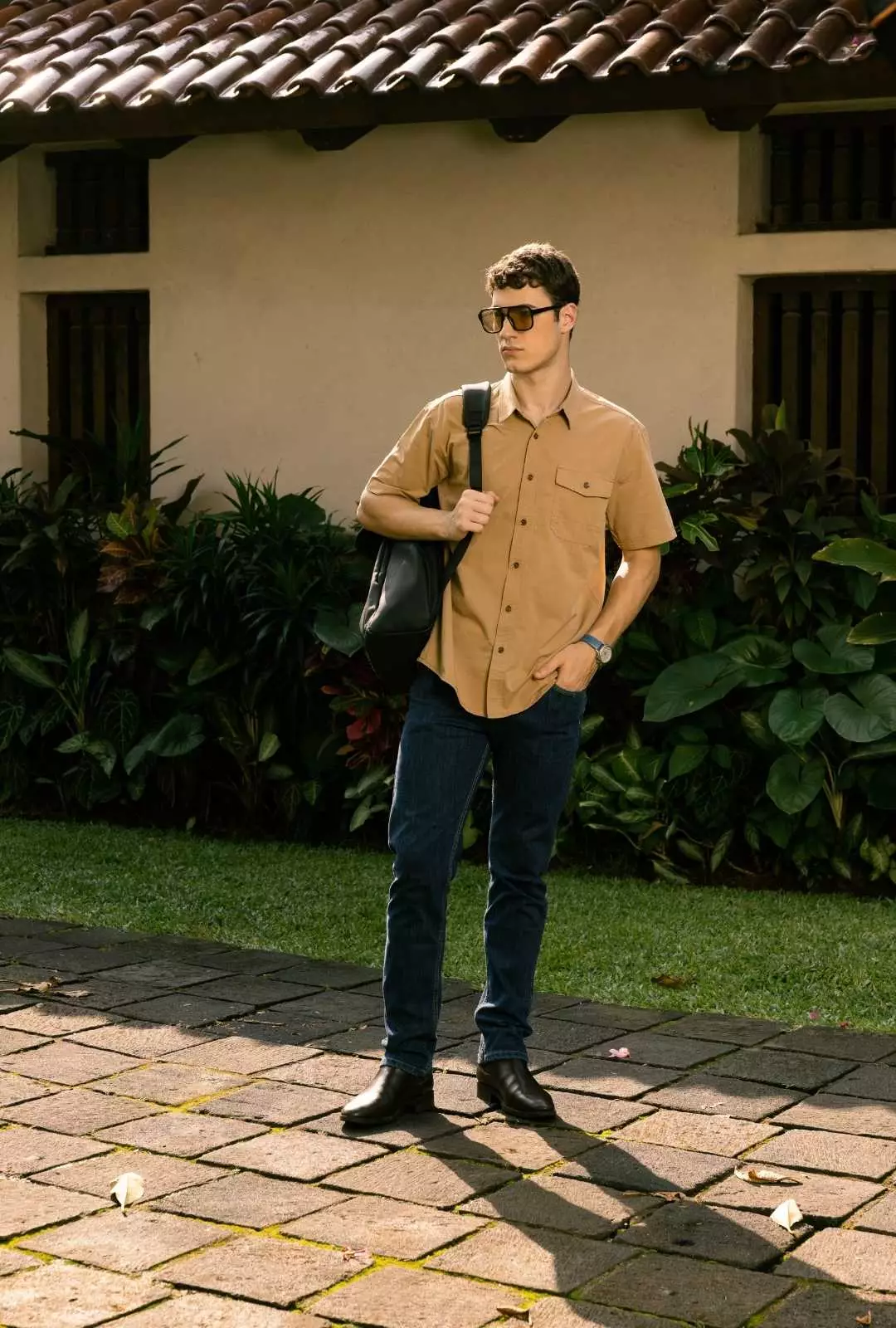 POLICE Kemeja Polos Cotton Regular Fit Pria