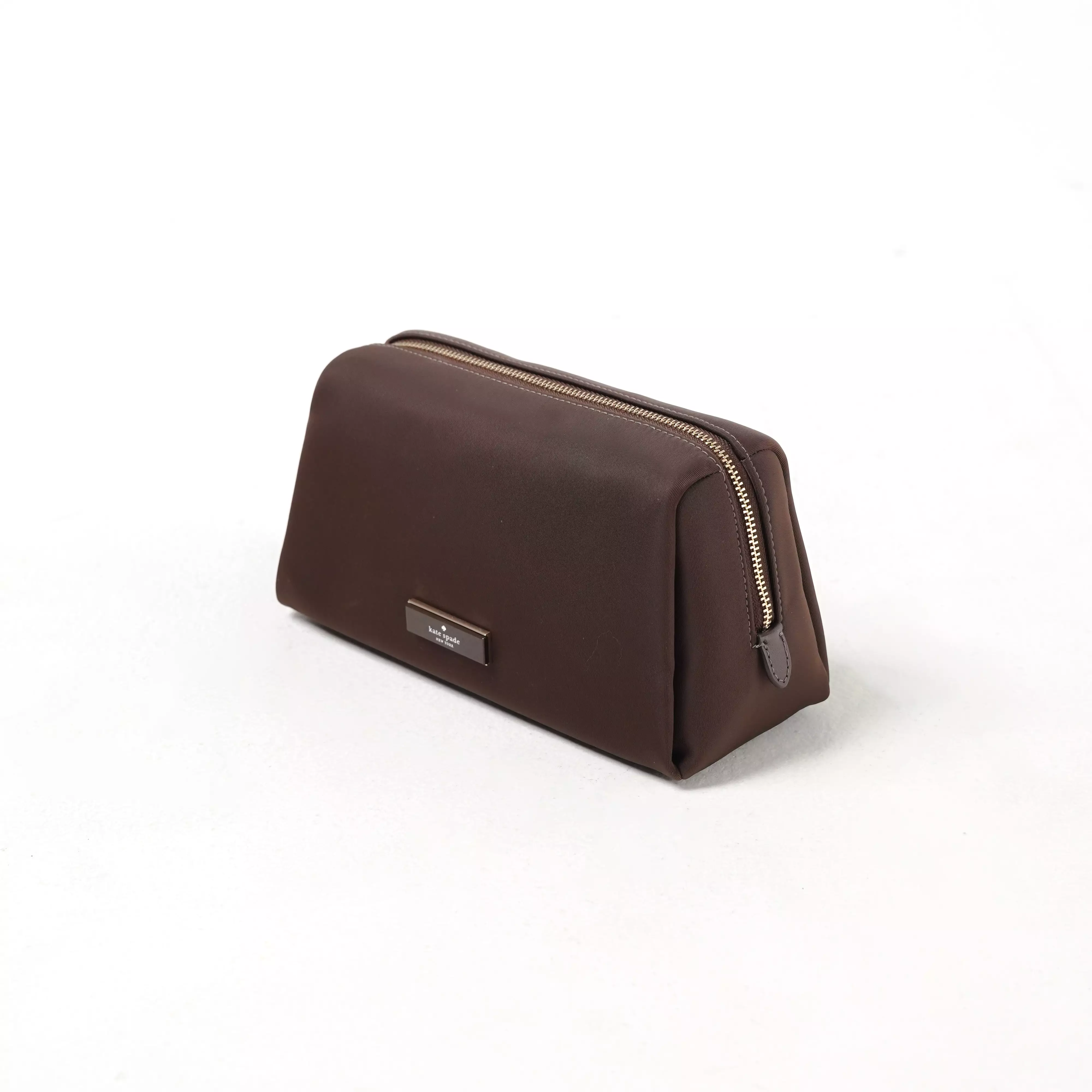Tas KATE SPADE CARTER DARK BROWN BEAUTY POUCH 100% ORIGINAL