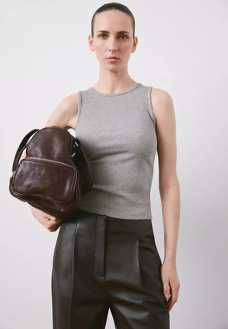 Ribbed Cotton-Blend Top
