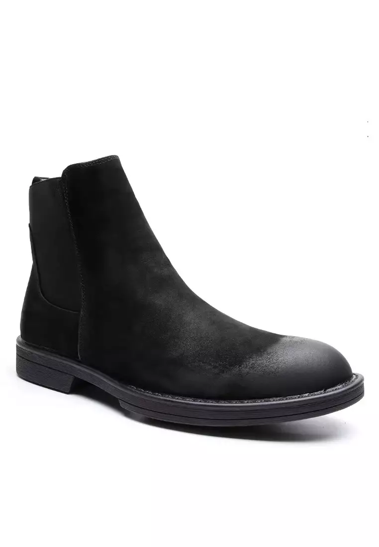 Dark Suede Chelsea boots