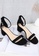 Twenty Eight Shoes black Girly Ankle Strap Heeled Sandals 320-16 6C64ASH28EE665GS_3