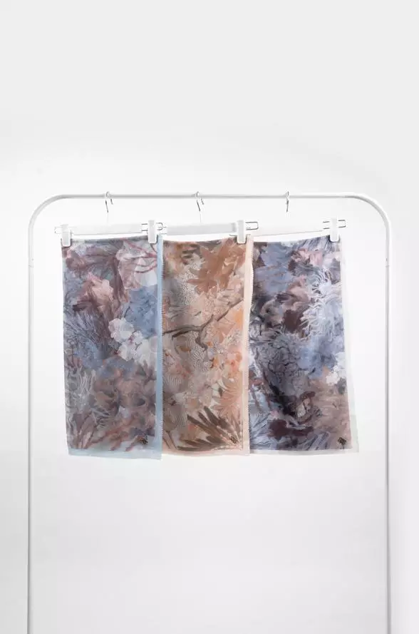 Atlana Satin Scarve - Blue