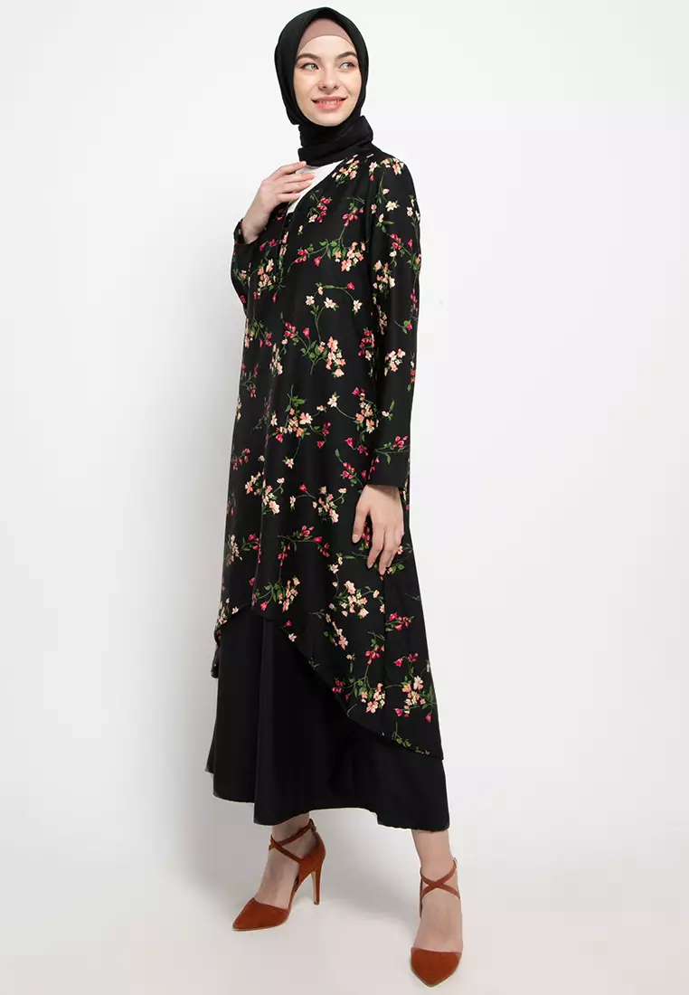 Becca Maxi Dress In Black Print