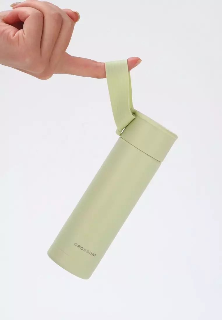 Crossing Compact Slim Insulated S/S Bottle 180ml - Pistachio