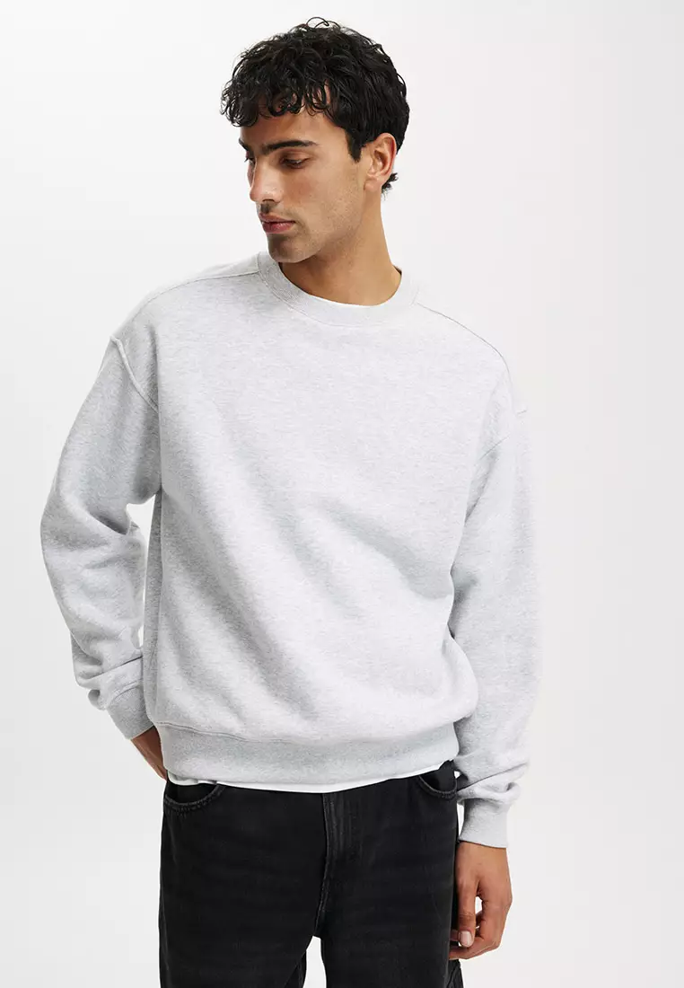 Jual Cotton On Box Fit Crew Sweatshirt Original 2025 ZALORA