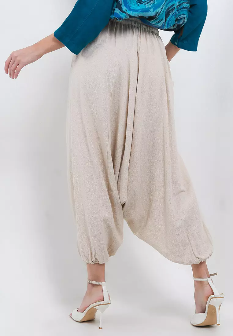 Elastic-waisted Pants Aladin right-Pocket