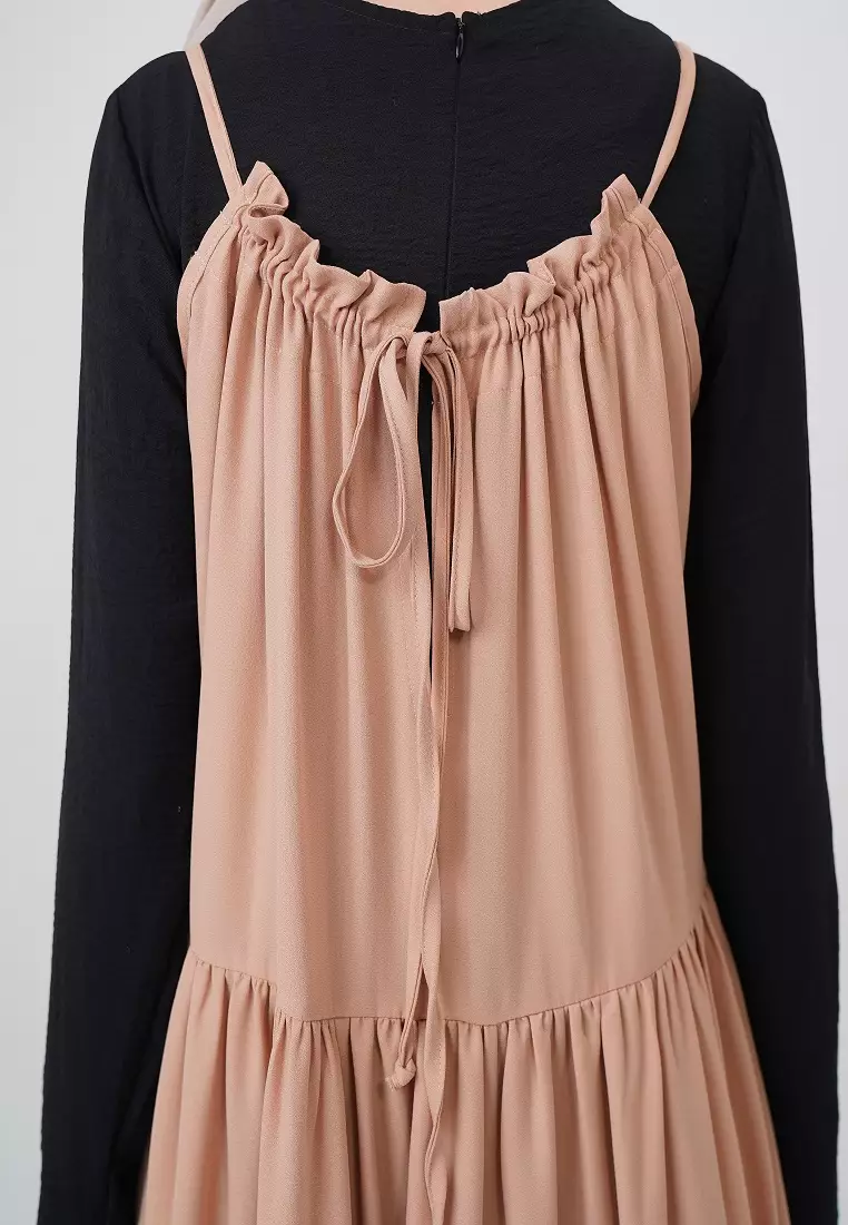 Falisha Overall Dress Cream