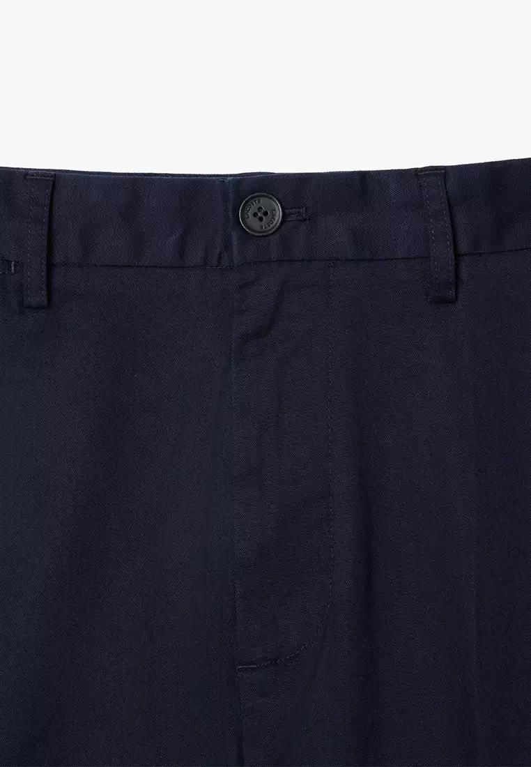 Tapered Leg Cotton Chinos