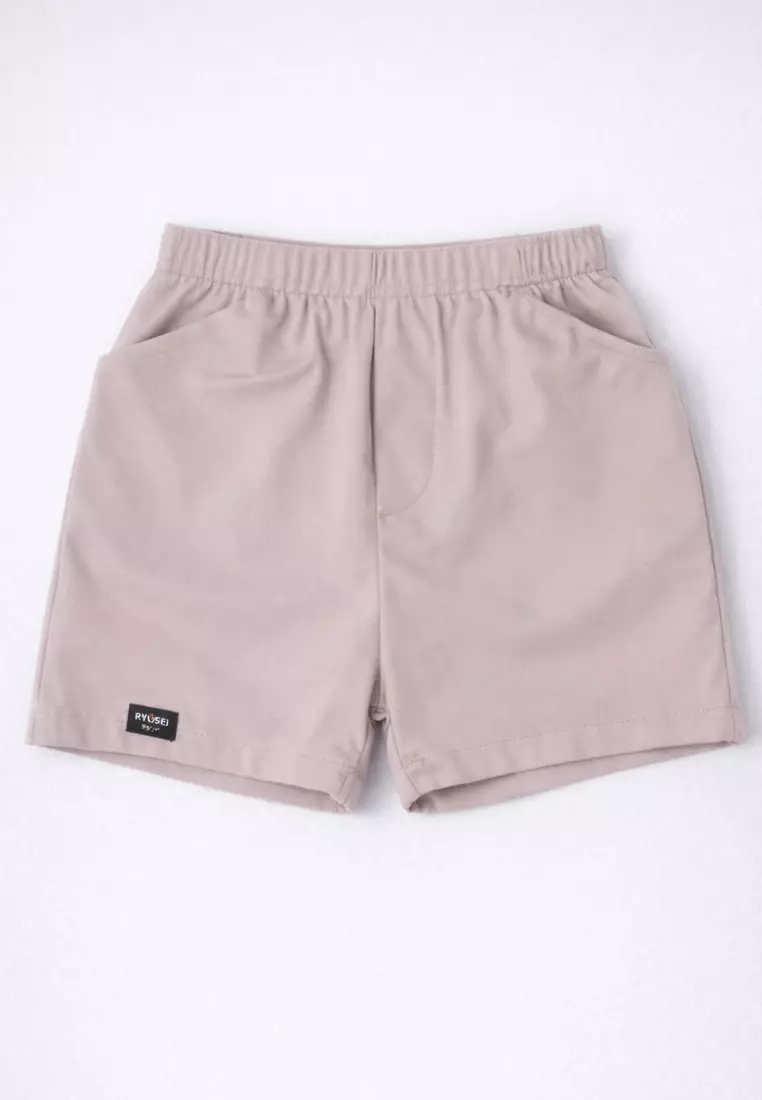 Ryusei Celana Chinos Pendek Anak Hinoki Light Brown