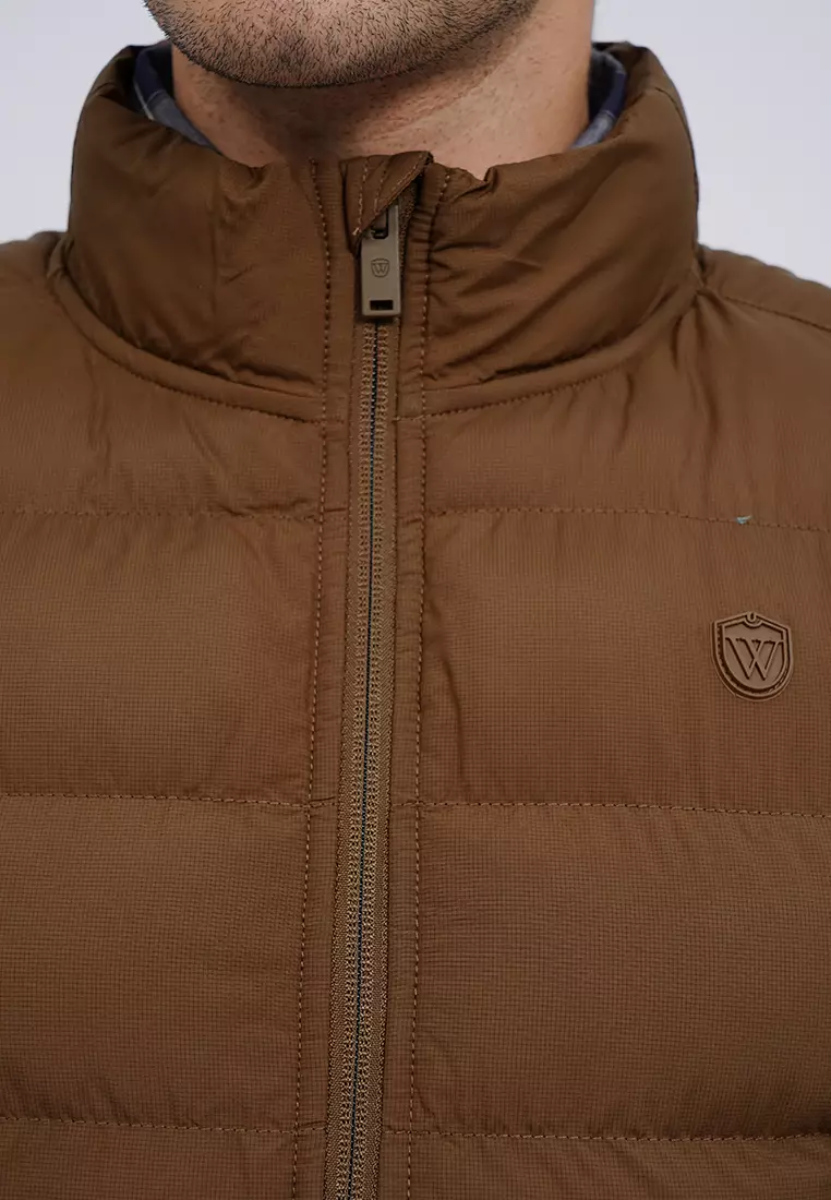 Zipped Ribstop Puffer Vest