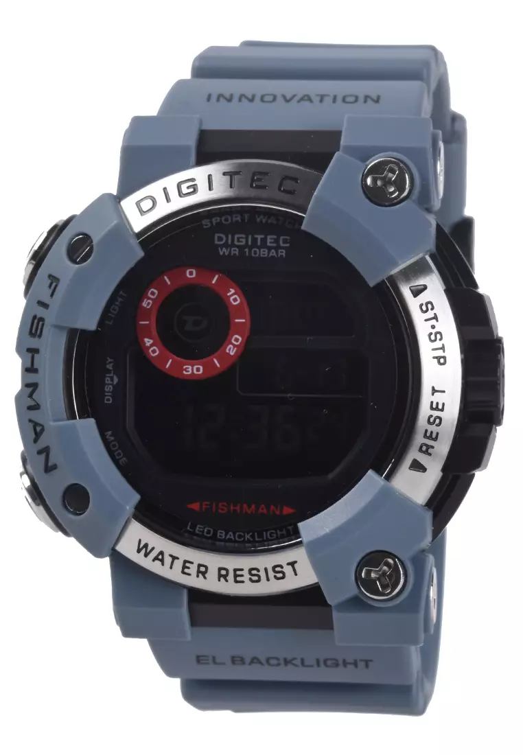 Digitec - Jam Tangan Digital Pria - Grey - Resin Strap - 5150-B
