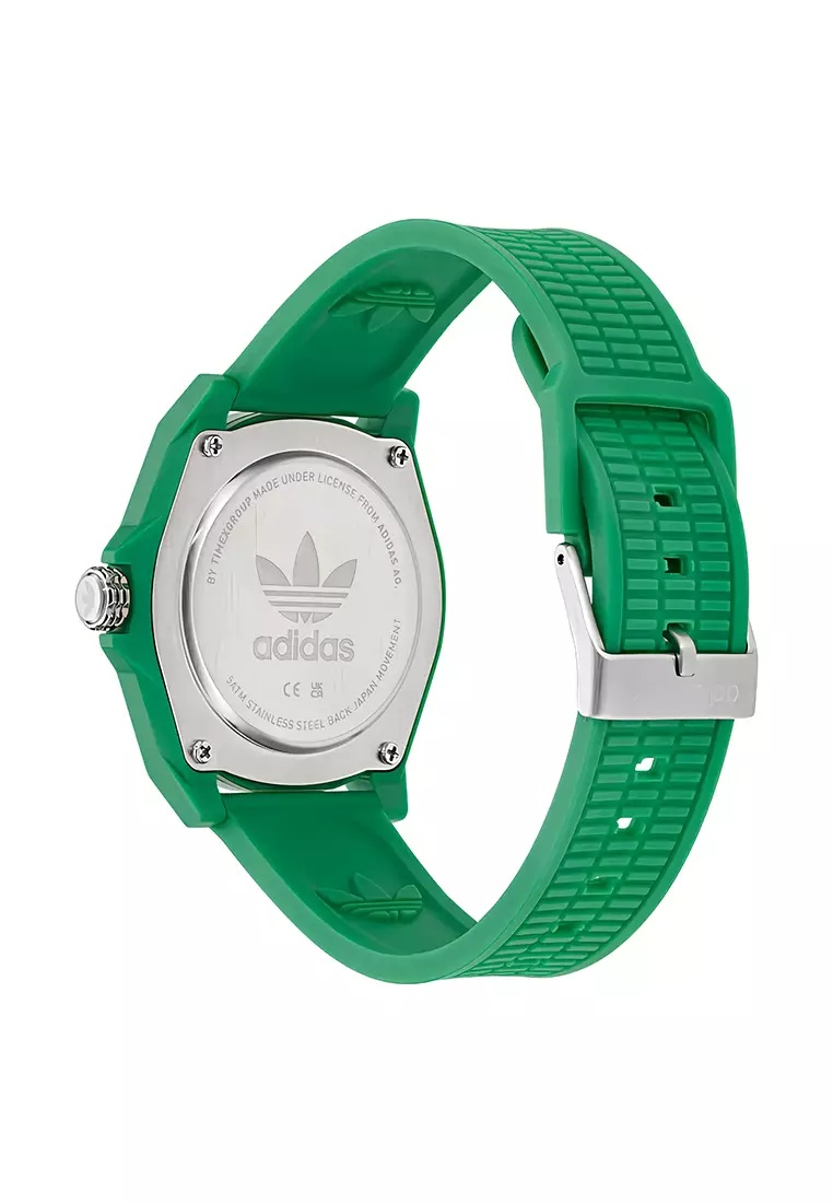 Adidas Gents Project Four - Jam Tangan Analog Pria - Green Rubber Strap - AOST24572