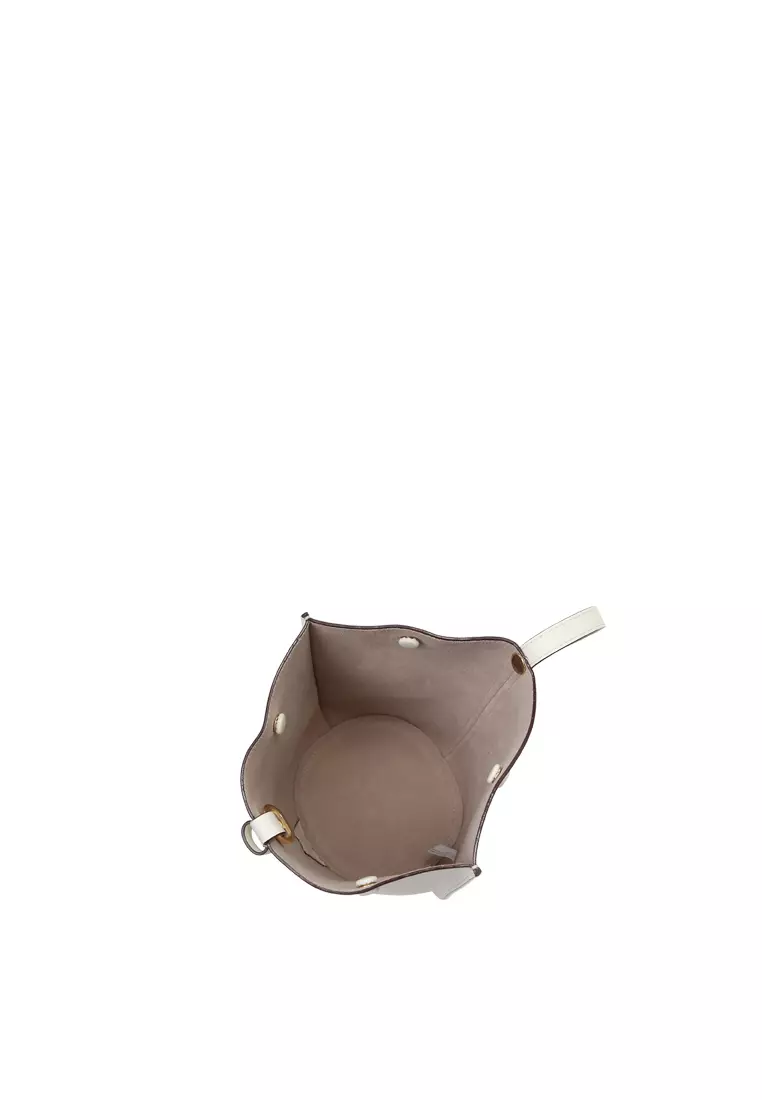 ORUKAMI Flat Hook Convertible Bucket Tote Small - Ivory