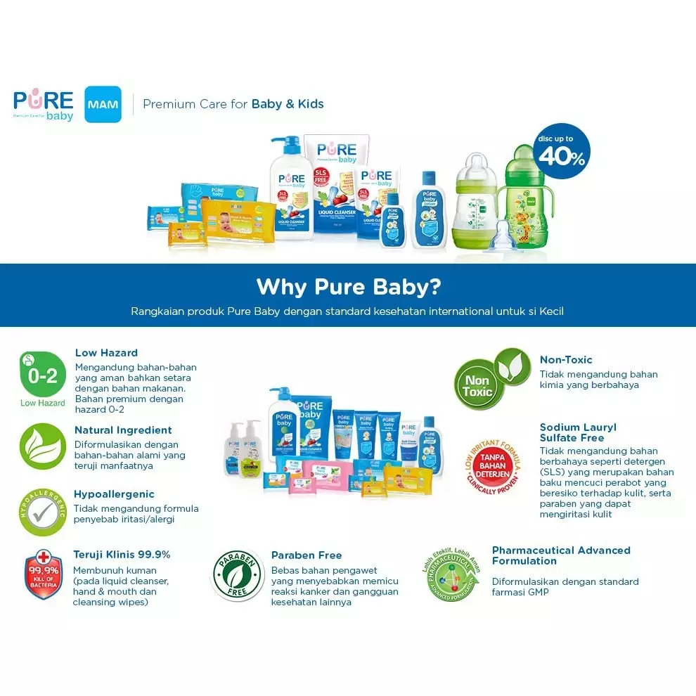 Pure BB Liquid Soap Sabun Bayi Kulit Sensitif - 80 ml PureBaby Pure Baby