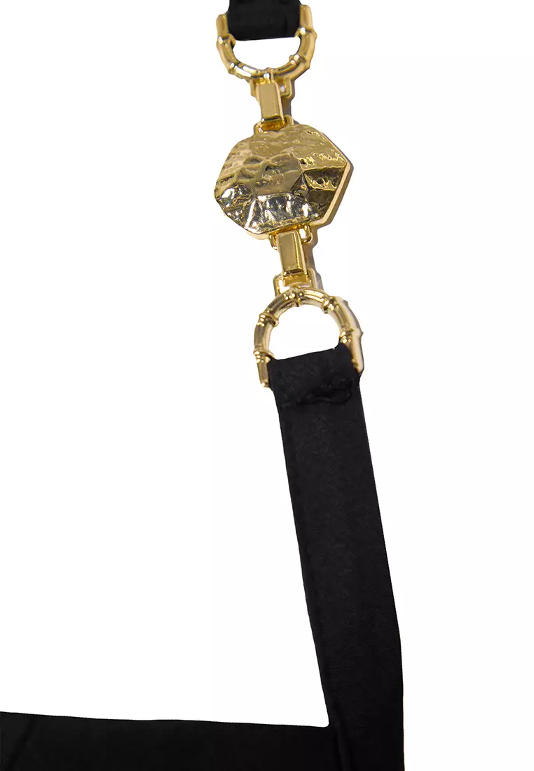 Halter Slit Midi Dress