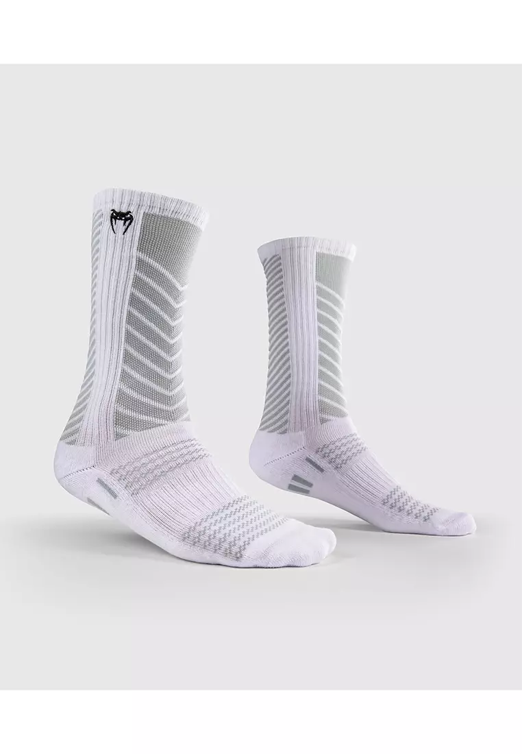 Venum Vector Over-the-Calf Socks - White/Grey