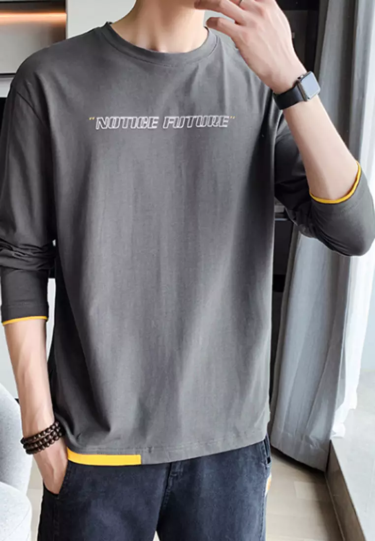 Printed Long Sleeves Tee