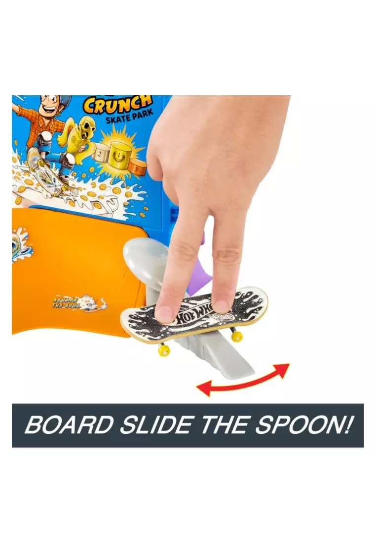 Hot Wheels Skate Tony Hawk Cereal Skate Bowl Fingerboard Set With 1 Exclusive Board & Pair Of Skate Shoes