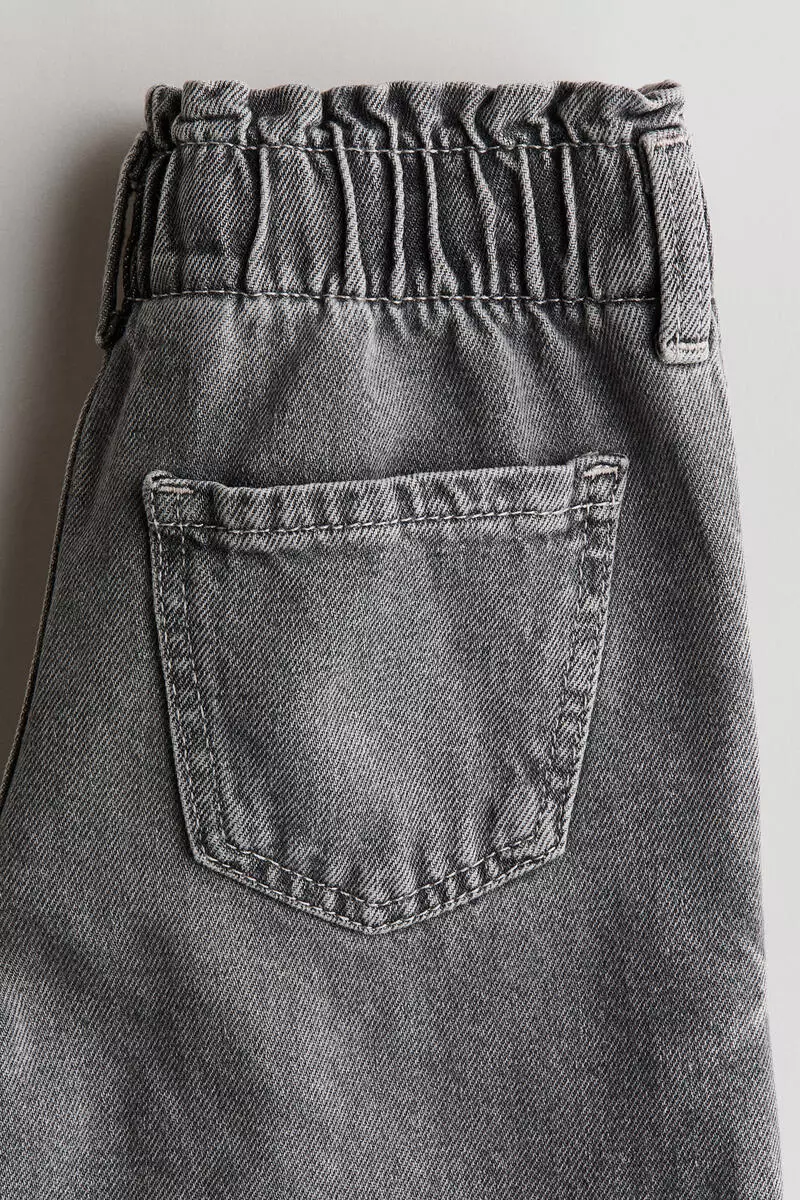Wide Leg paper bag jeans