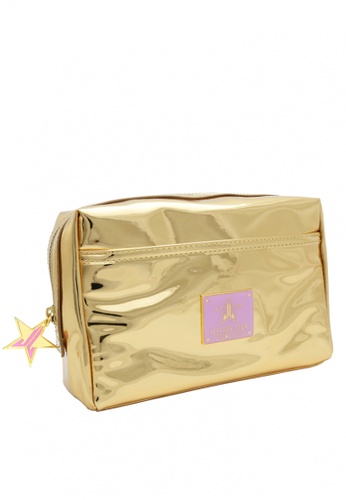 Shop Jeffree Star Cosmetics Reflective Gold Makeup Bag Online On Zalora Philippines