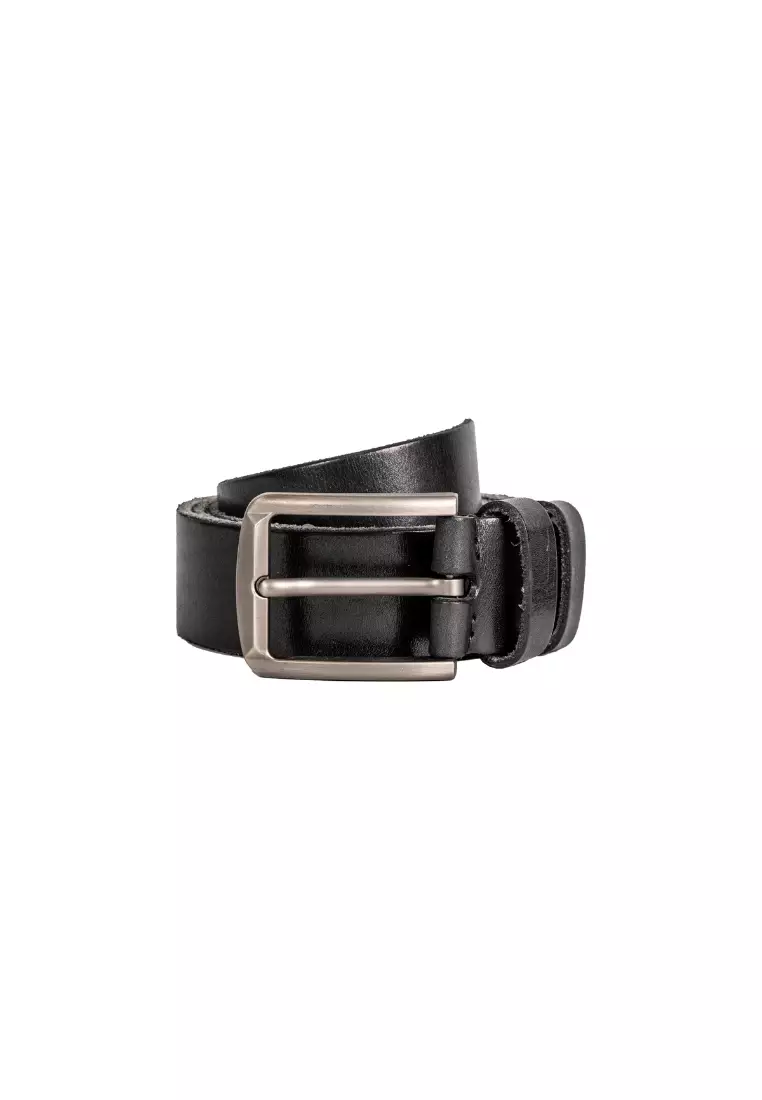 Men's Grain Leather Alloy Pin Buckle Strap Charm Belt BL 713