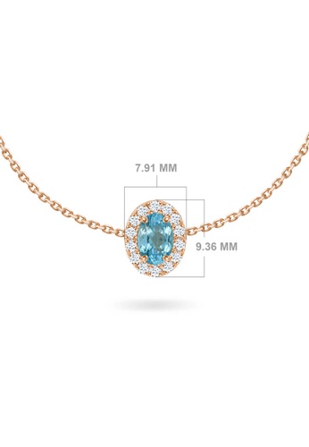Aquae Jewels pink Bracelet Princess on Precious Stone, 18K Gold and Diamonds - Rose Gold,Amethyst 438E5ACED0C6E0GS_1