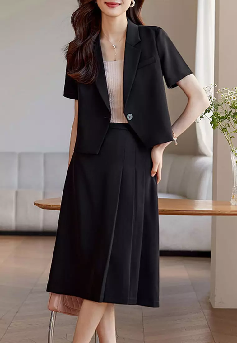 Fashionable Short Sleeve Suit Jacket YGH-EG1290