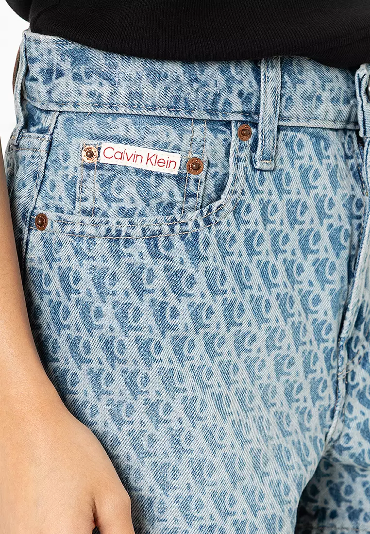 90s Fit Printed Denim 3" Shorts - Calvin Klein Jeans