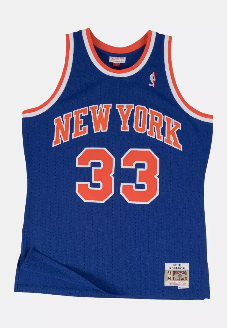 #33 Patrick Ewing 1991 New York Knicks Swingman Basketball Jersey