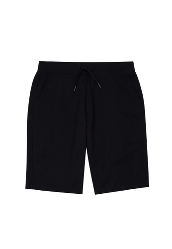 Giordano black Men's G-Motion Double Knit Shorts 01100432 948B2AA777B413GS_1