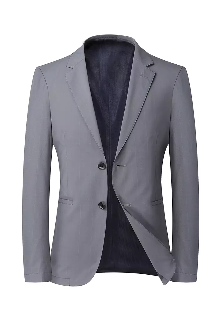 HAPPY FRIDAYS Slim Casual Textured Suit Jacket 2507