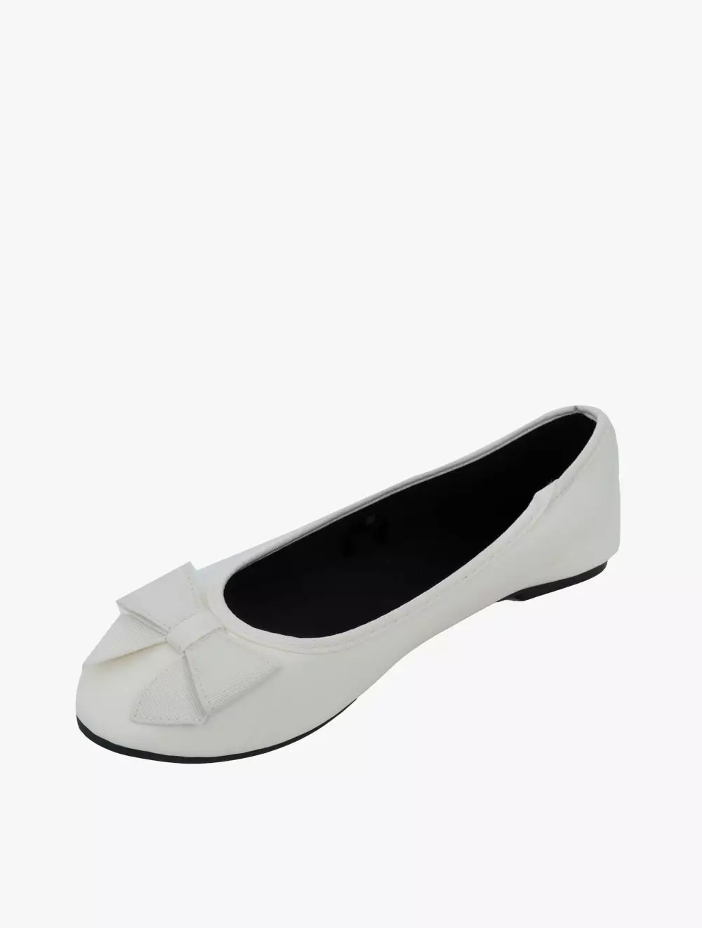 Rubi -  Sepatu Wanita  - Emma Bow Ballerina - Vanilla Smooth/Grosgrain