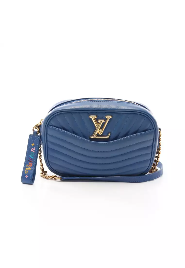 Louis Vuitton Pochette Rock Me Chain Leather Silver Clutch Bag Long Wallet