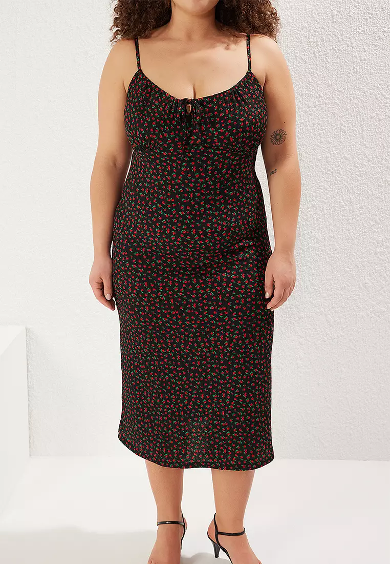 Plus Size A-Line Midi Dress
