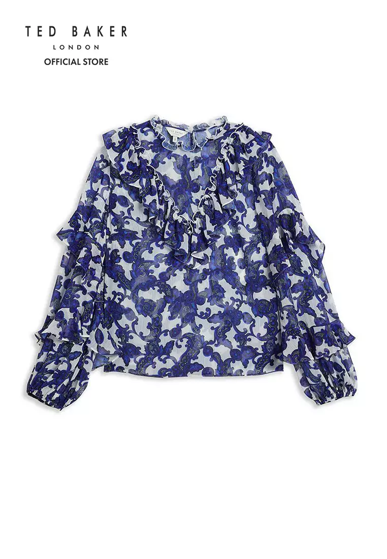 Buy Ted Baker Ted Baker Women's Idin Baroque Paisley Print Blouse Online ZALORA Malaysia