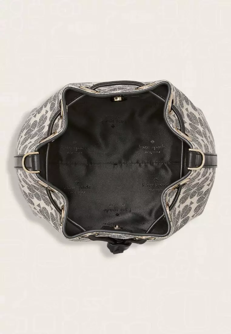 Kate Spade Spade Flower Small Bucket Bag Black Multi