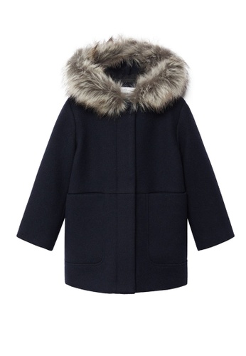 Buy Mango Kids Faux Fur Hooded Coat 2020 Online Zalora Philippines