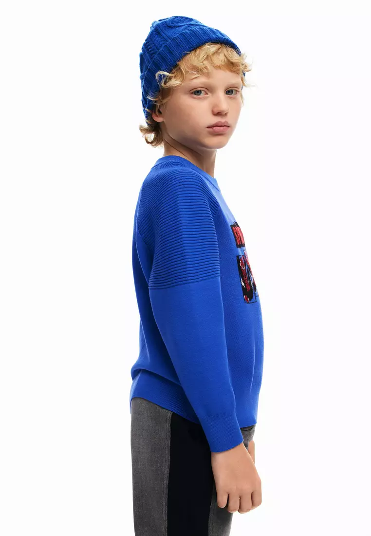 Desigual Niños Spiderman sweatshirt without hood.