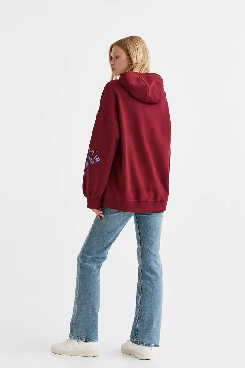 Red hot sale hoodie h&m
