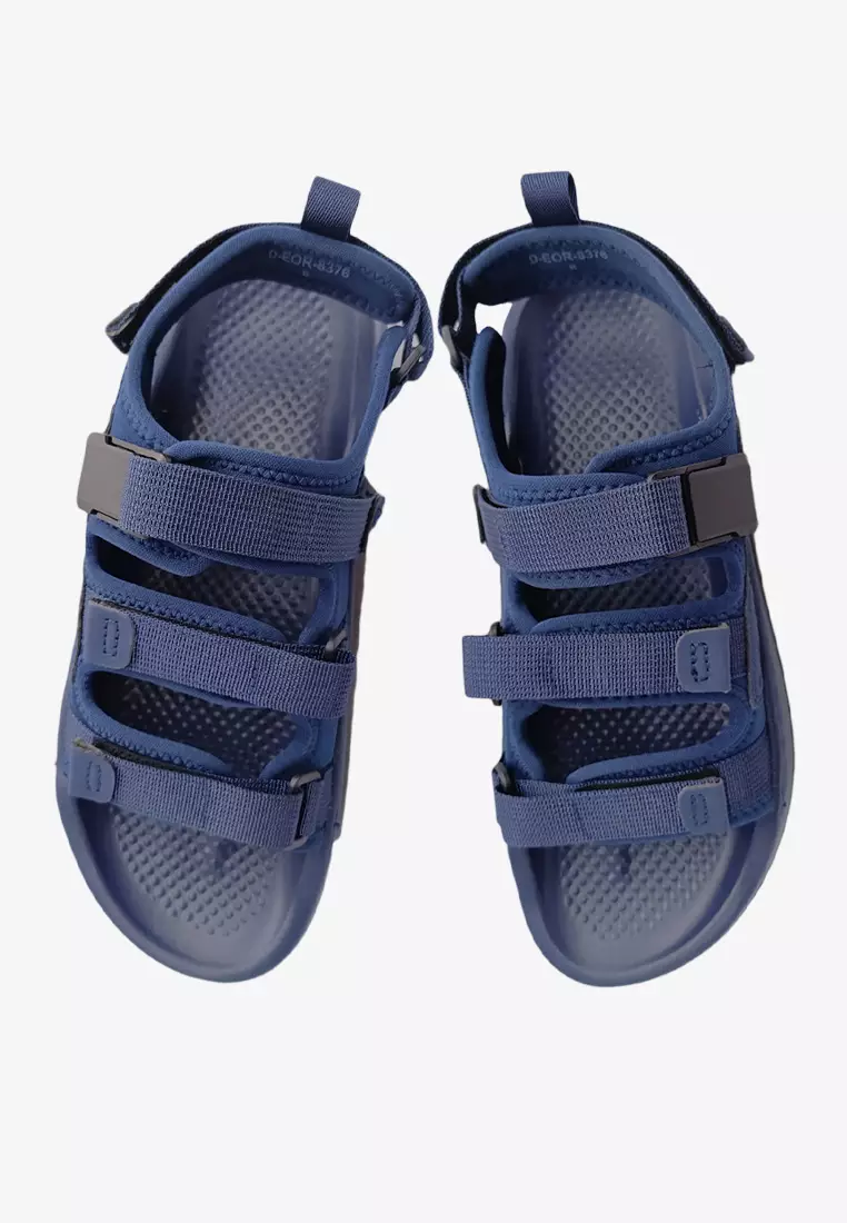 Dr Cardin Men Adjustable Triple Strappy Chunky Walking Sandals D-EOR-8376