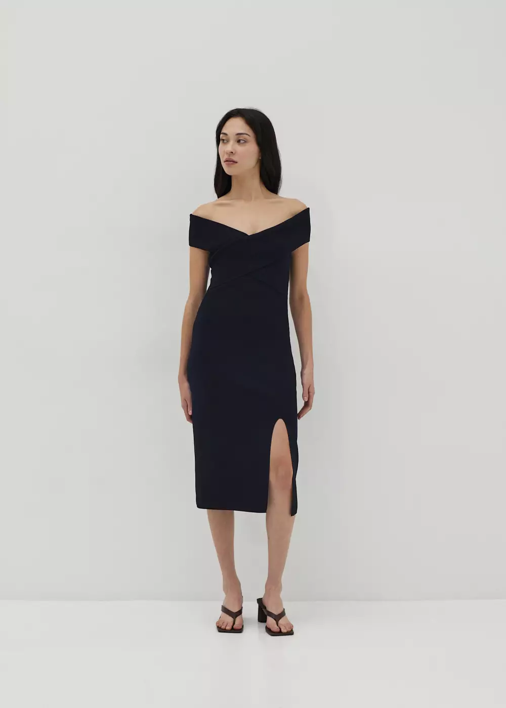 Jual Love, Bonito Vivica Off Shoulder Knit Dress Original 2024 ZALORA