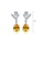 Glamorousky white Fashion and Elegant Geometric Yellow Cubic Zirconia Earrings 88A4FAC4AC8111GS_2
