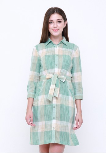Shanita - Long Sleeve Shirt Dress