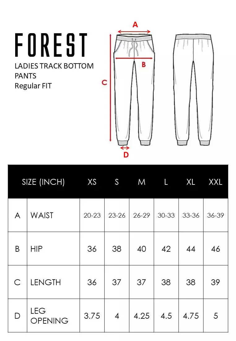 Forest Ladies Tracksuit Women Track Pants Track Bottom Women Track Suit - 810440-01Black