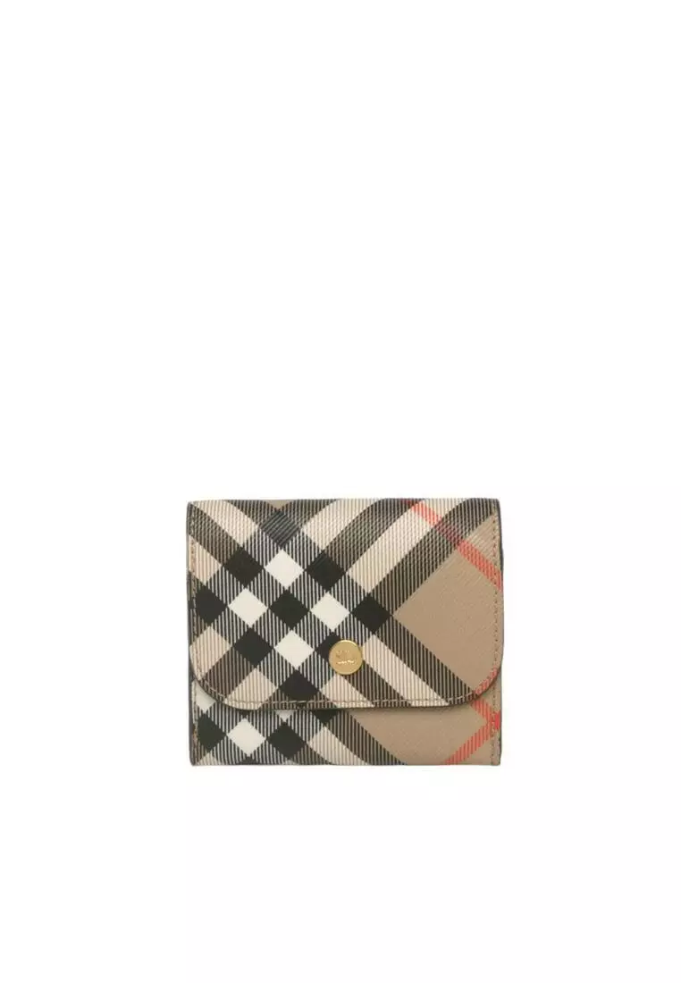Buy BURBERRY Check Coin Card Case Card holder/Coin purse 2025