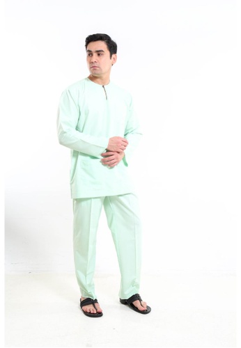 Amar Amran green Baju Melayu Teluk Belanga 63592AACBC845EGS_1