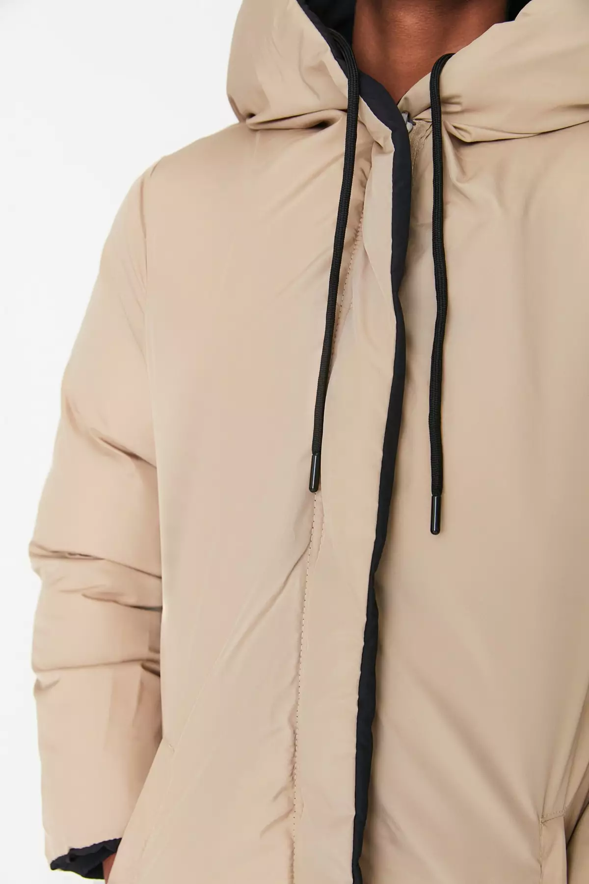 Reversible Long Puffer Coat
