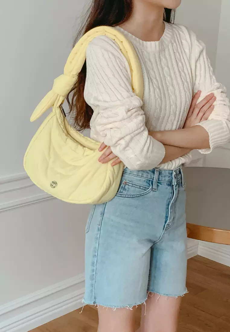 MARO MINI Nylon Crossbody Bag Lemon Yellow