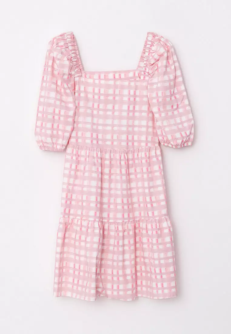 Buy LC WAIKIKI Square Collar Plaid Poplin Women's Dress 2023 Online |  ZALORA Singapore