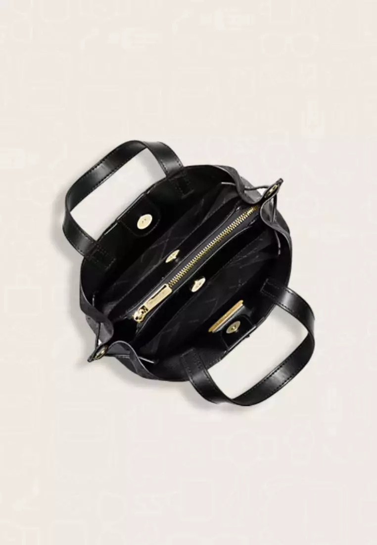 Michael Kors Emilia Small Logo Satchel Black